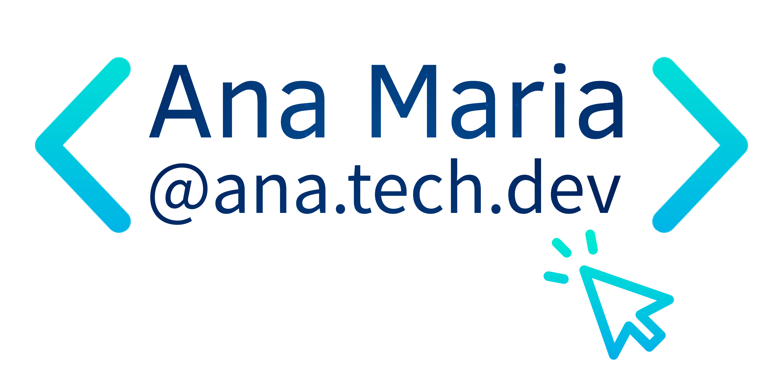 Logomarca na cor branca que representa Ana Maria @ana.tech.dev