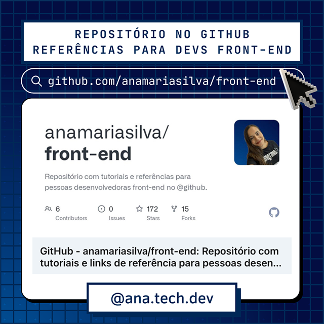 Repositório Front-end Developers no GitHub